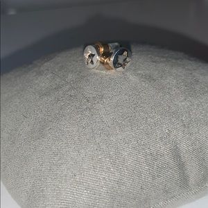 Circle star earrings